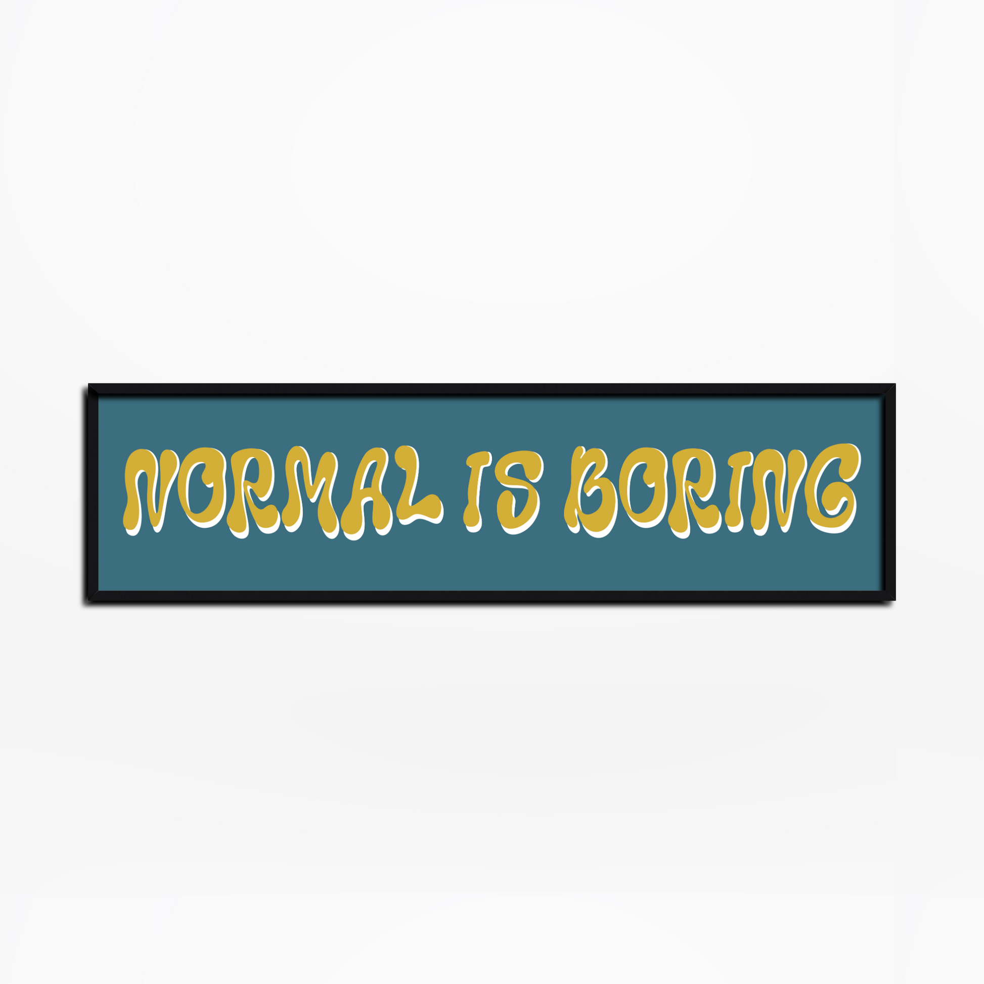 Normal Is Boring Panoramic Print