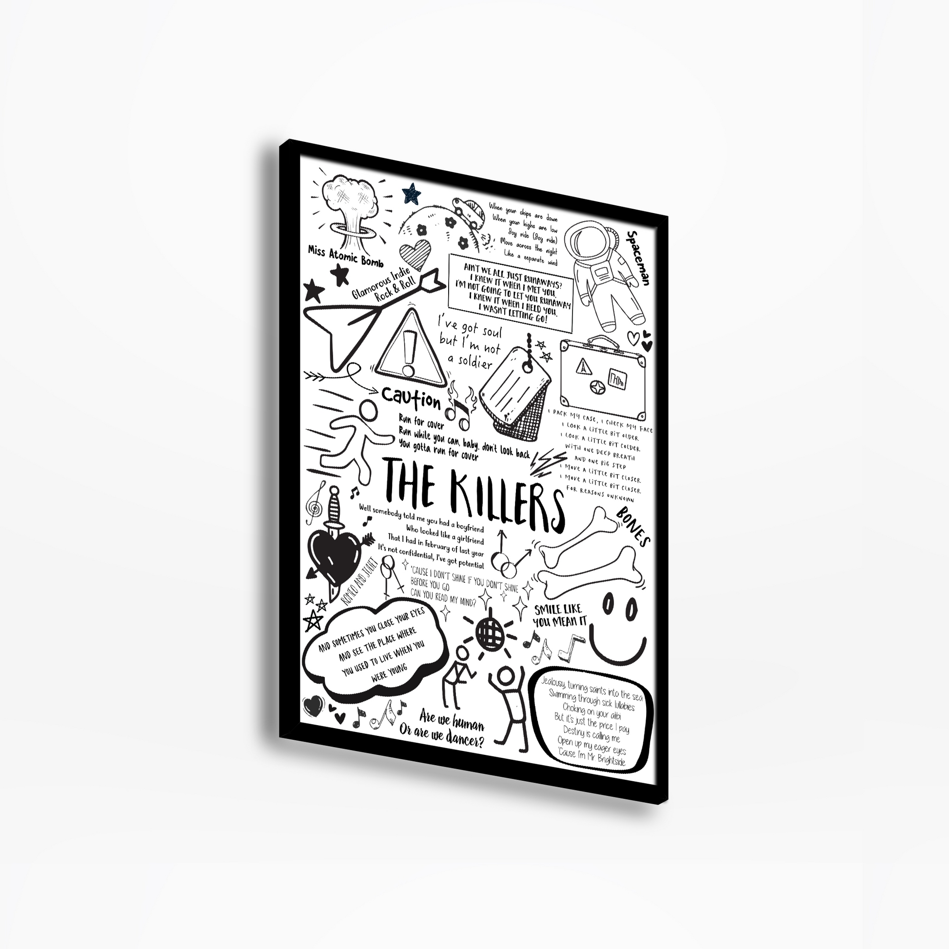 The Killers Lyric Album Print
