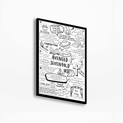 Avenged Sevenfold Lyric Album Print