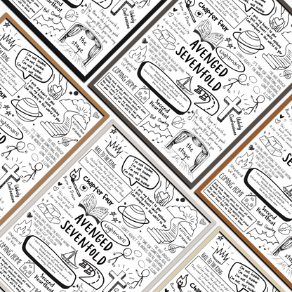 Avenged Sevenfold Lyric Album Print