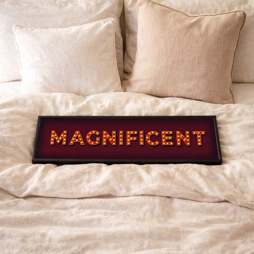 Magnificent Marquee panoramic print, framed