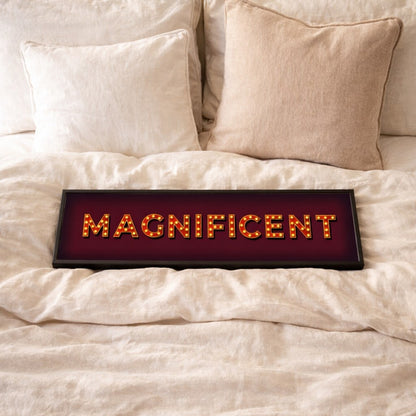 Magnificent Marquee panoramic print, framed
