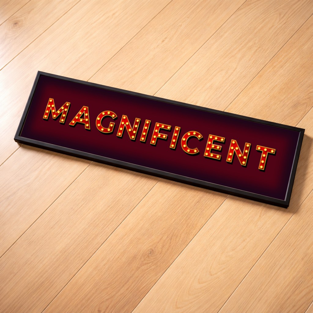 Magnificent Marquee panoramic print, framed