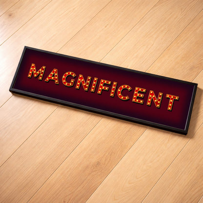 Magnificent Marquee panoramic print, framed