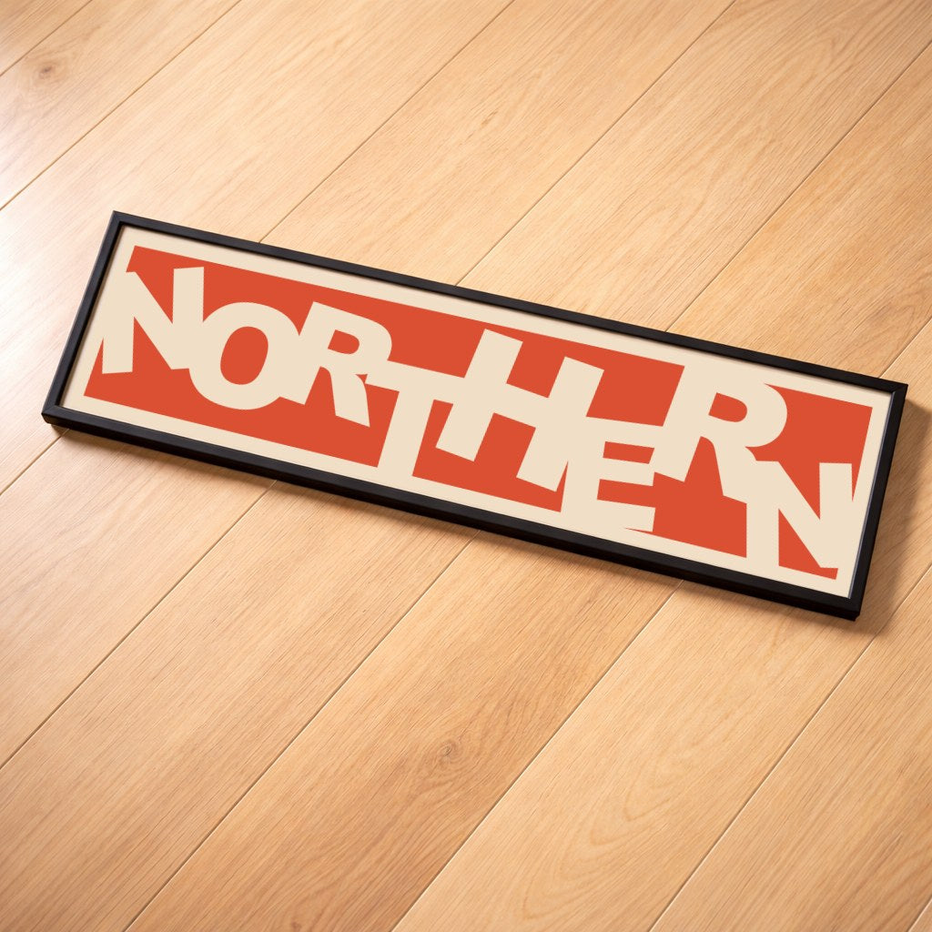 Northern panoramic print, framed
