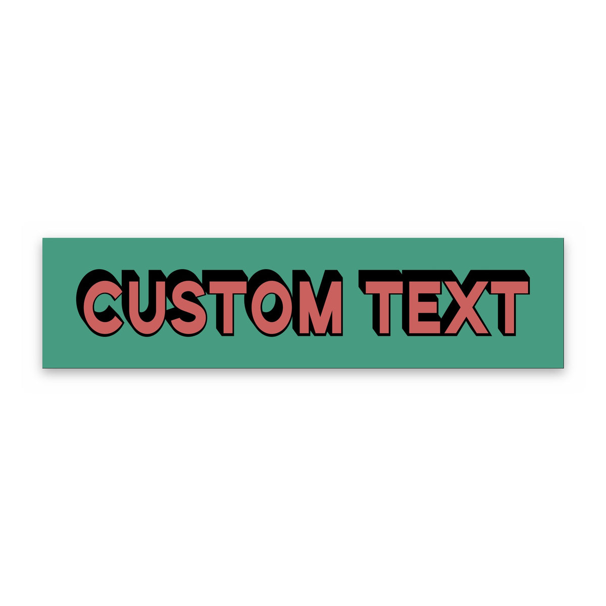 Personalised Bold Text panoramic print, unframed