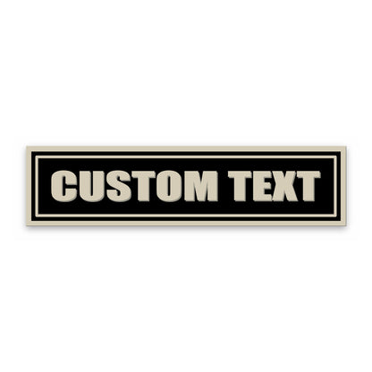 Personalised Vintage Sign panoramic print, unframed