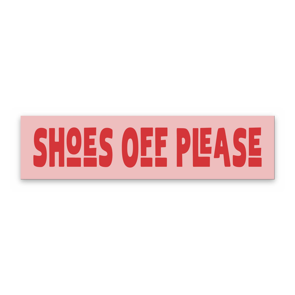 Shoes Off Please panoramic print, unframed