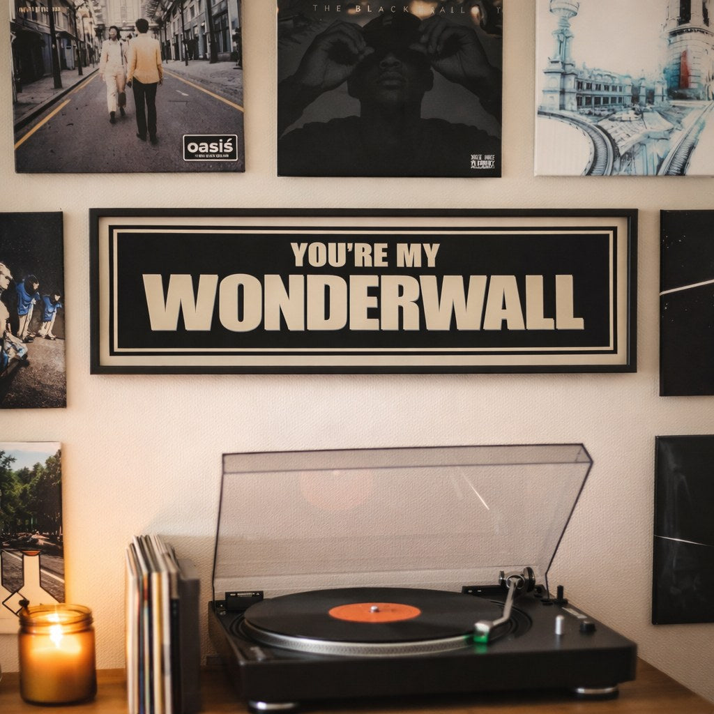 You're My Wonderwall panoramic print on display