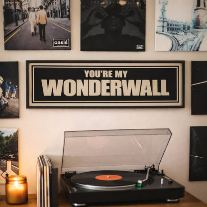 You're My Wonderwall panoramic print on display