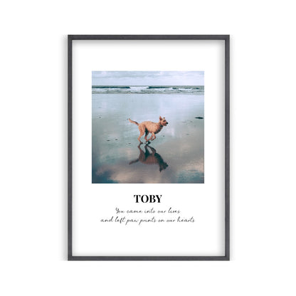Personalised Dog Memorial Photo Print