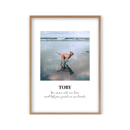 Personalised Dog Memorial Photo Print