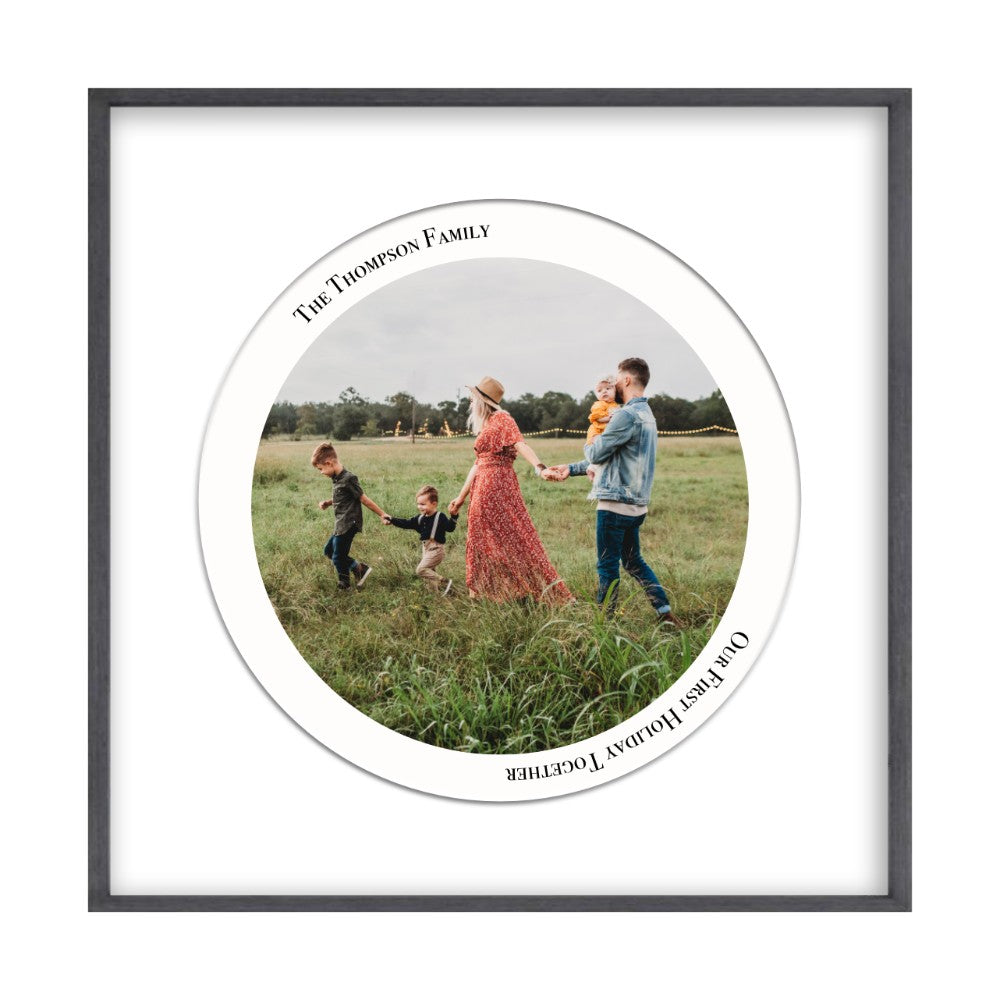 Personalised Circular Photo Print