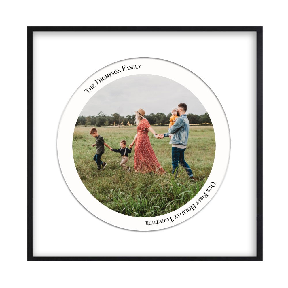 Personalised Circular Photo Print