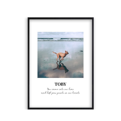 Personalised Dog Memorial Photo Print