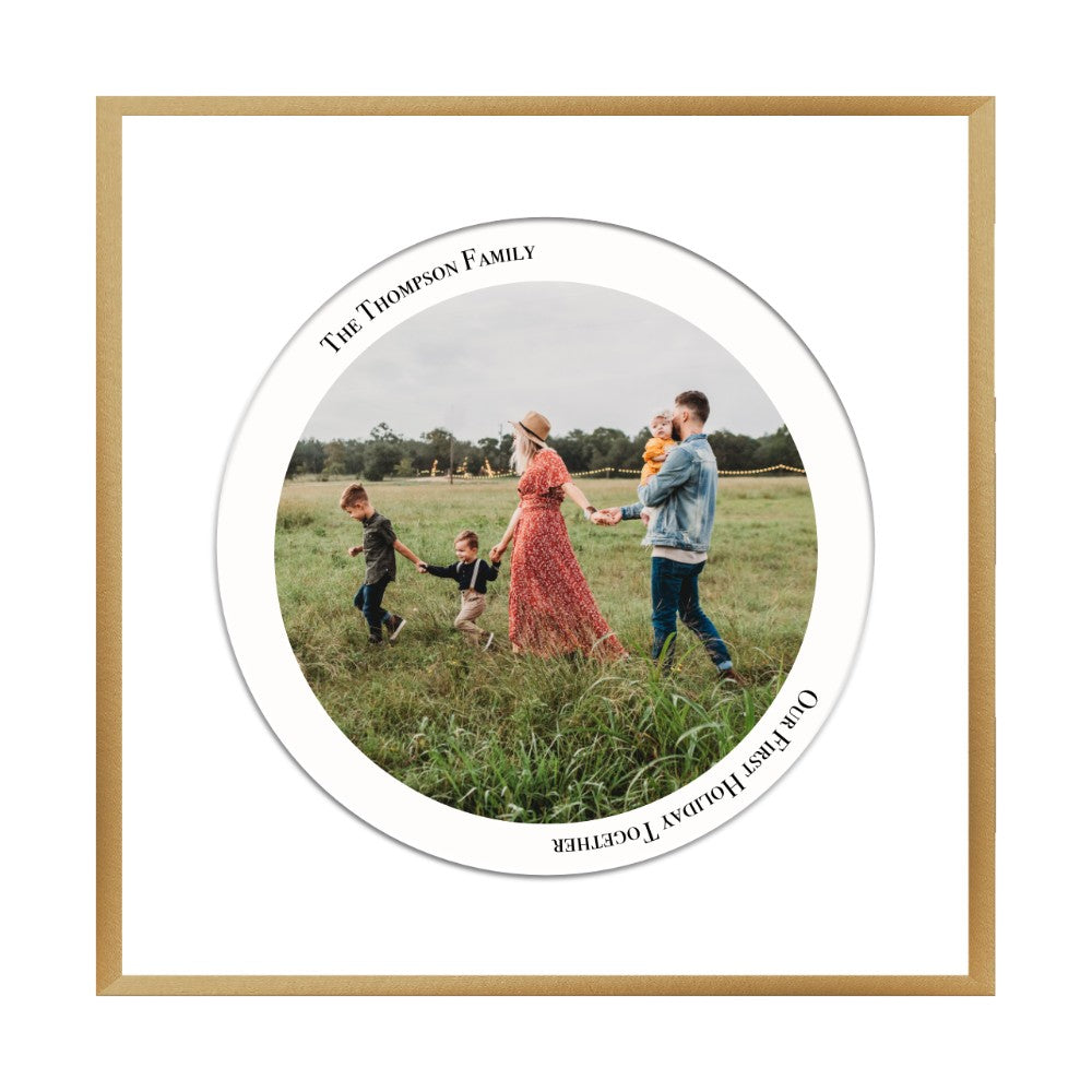 Personalised Circular Photo Print