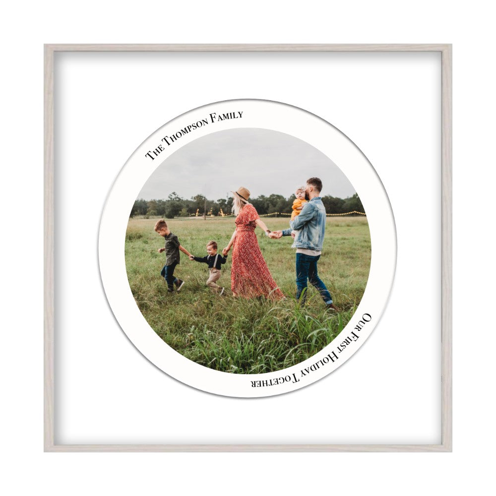 Personalised Circular Photo Print