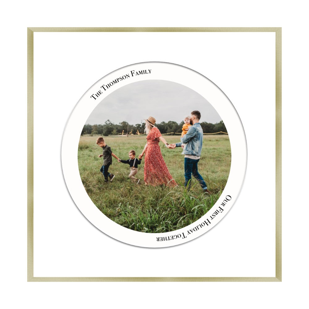 Personalised Circular Photo Print