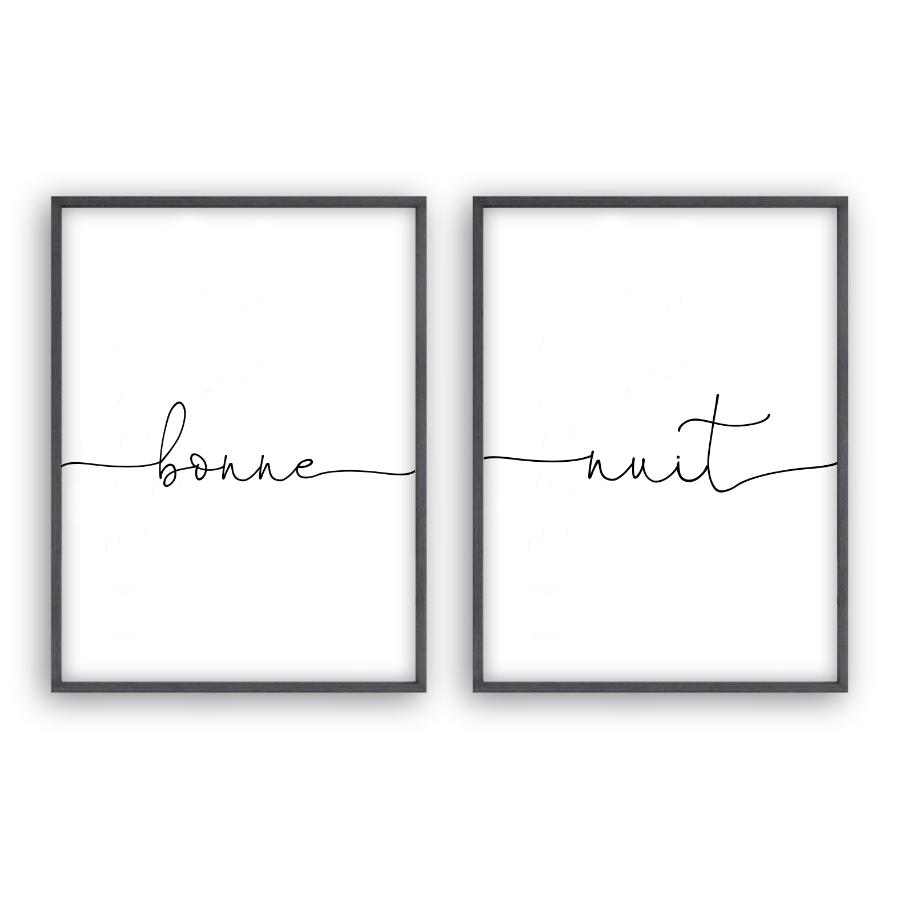 Bonne Nuit - Set Of 2 Prints - Blim & Blum