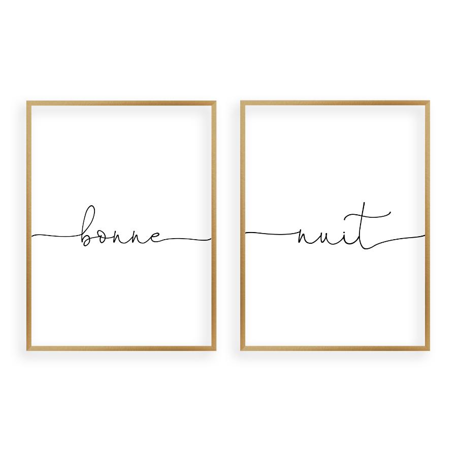 Bonne Nuit - Set Of 2 Prints - Blim & Blum