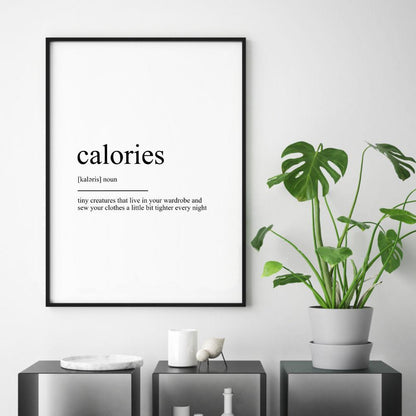 Calories Definition Print - Blim & Blum