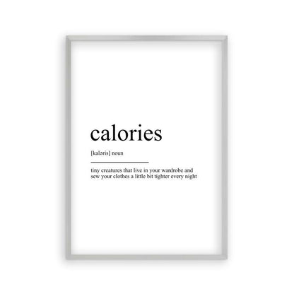 Calories Definition Print - Blim & Blum