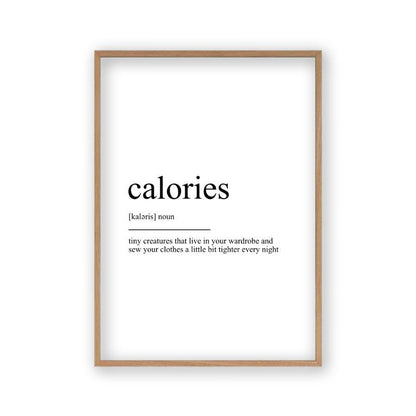 Calories Definition Print - Blim & Blum