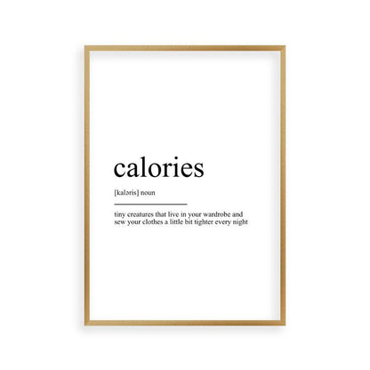 Calories Definition Print - Blim & Blum