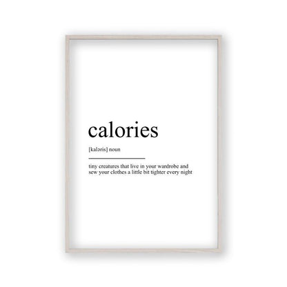 Calories Definition Print - Blim & Blum