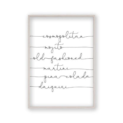 Cocktails Print - Blim & Blum