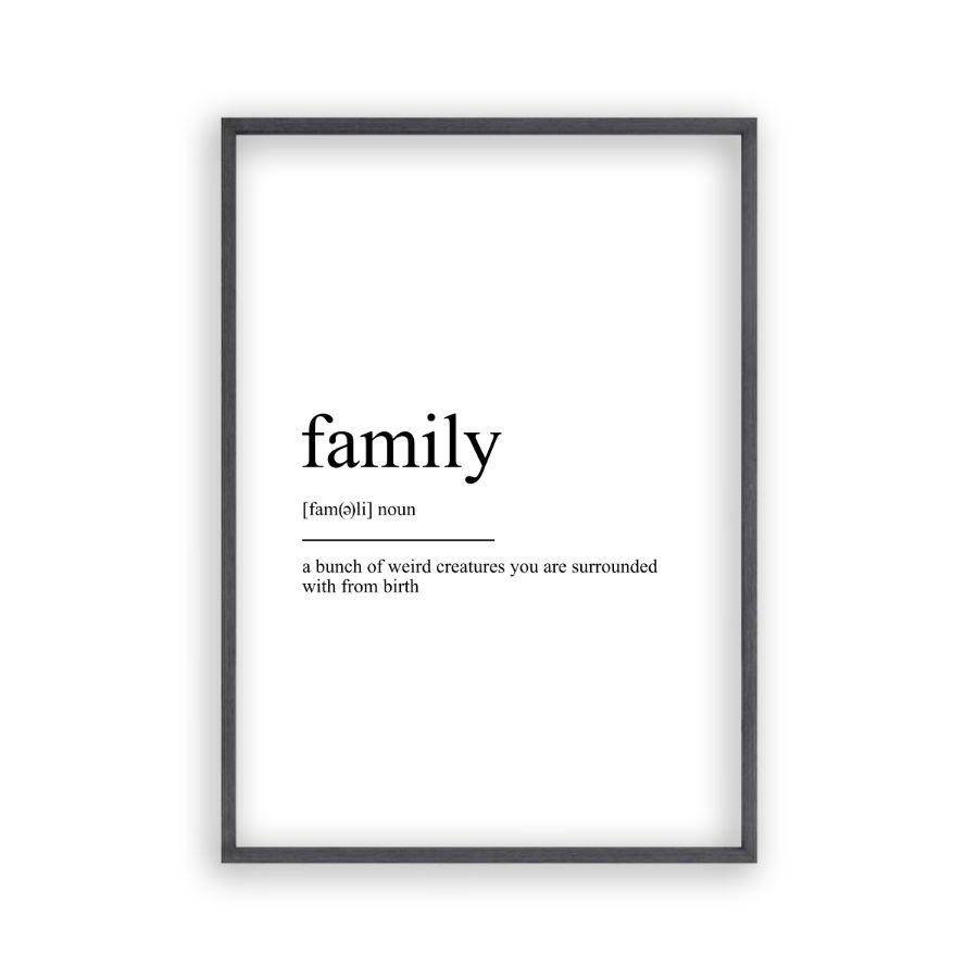 Family Definition Print - Blim & Blum