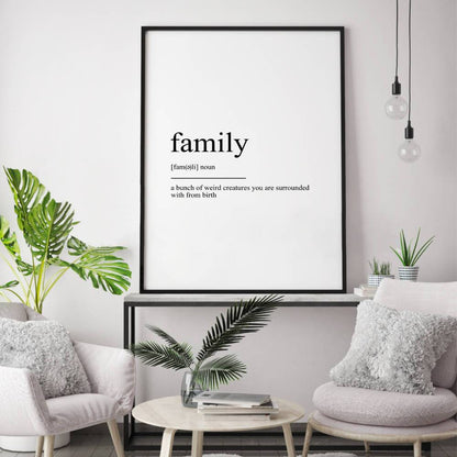 Family Definition Print - Blim & Blum