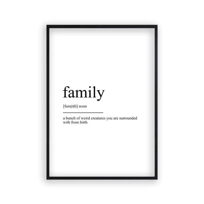 Family Definition Print - Blim & Blum