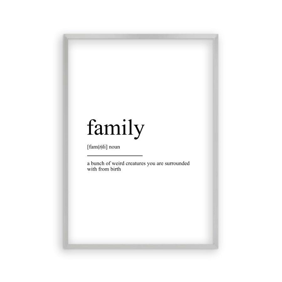 Family Definition Print - Blim & Blum
