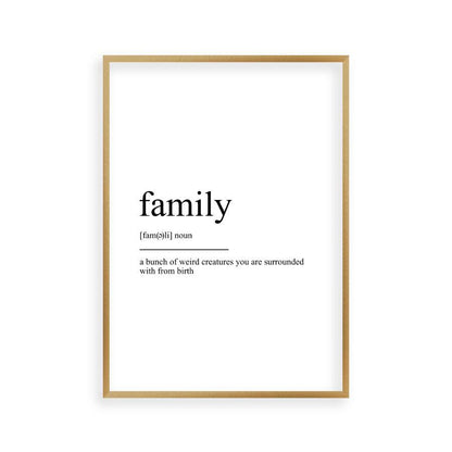 Family Definition Print - Blim & Blum