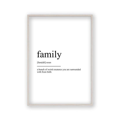 Family Definition Print - Blim & Blum