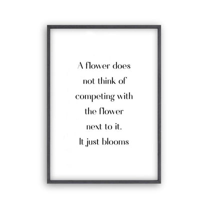 Flower Motivational Print - Blim & Blum