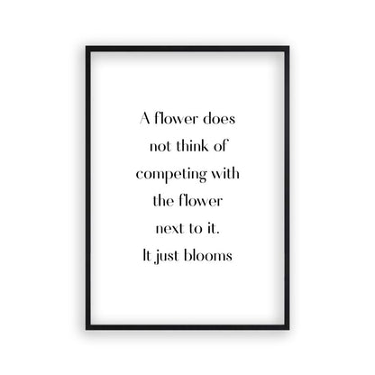 Flower Motivational Print - Blim & Blum