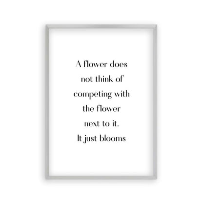Flower Motivational Print - Blim & Blum