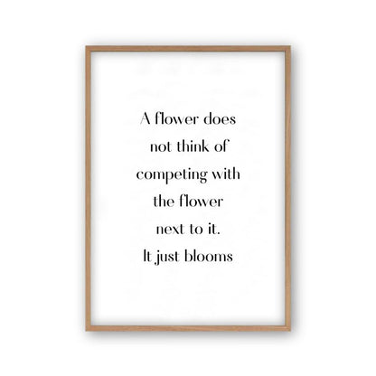 Flower Motivational Print - Blim & Blum