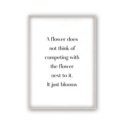 Flower Motivational Print - Blim & Blum