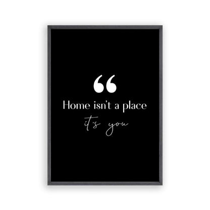 Home Isn't A Place It's You Print - Blim & Blum