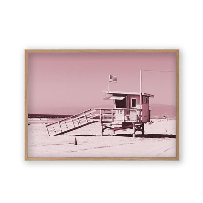 Life Guard Tower Pink Print - Blim & Blum
