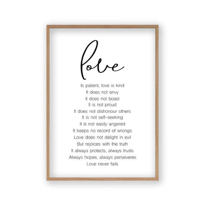 Love is Patient Love Is Kind Print - Blim & Blum