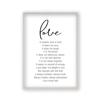 Love is Patient Love Is Kind Print - Blim & Blum