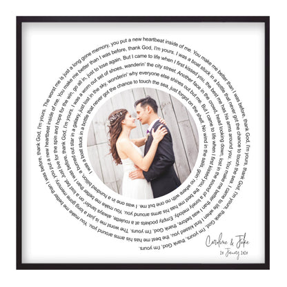 Matt Black Frame / 60cm x 60cm