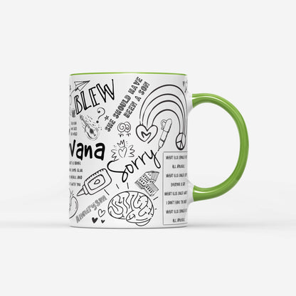 Nirvana Doodle Lyrics Mug
