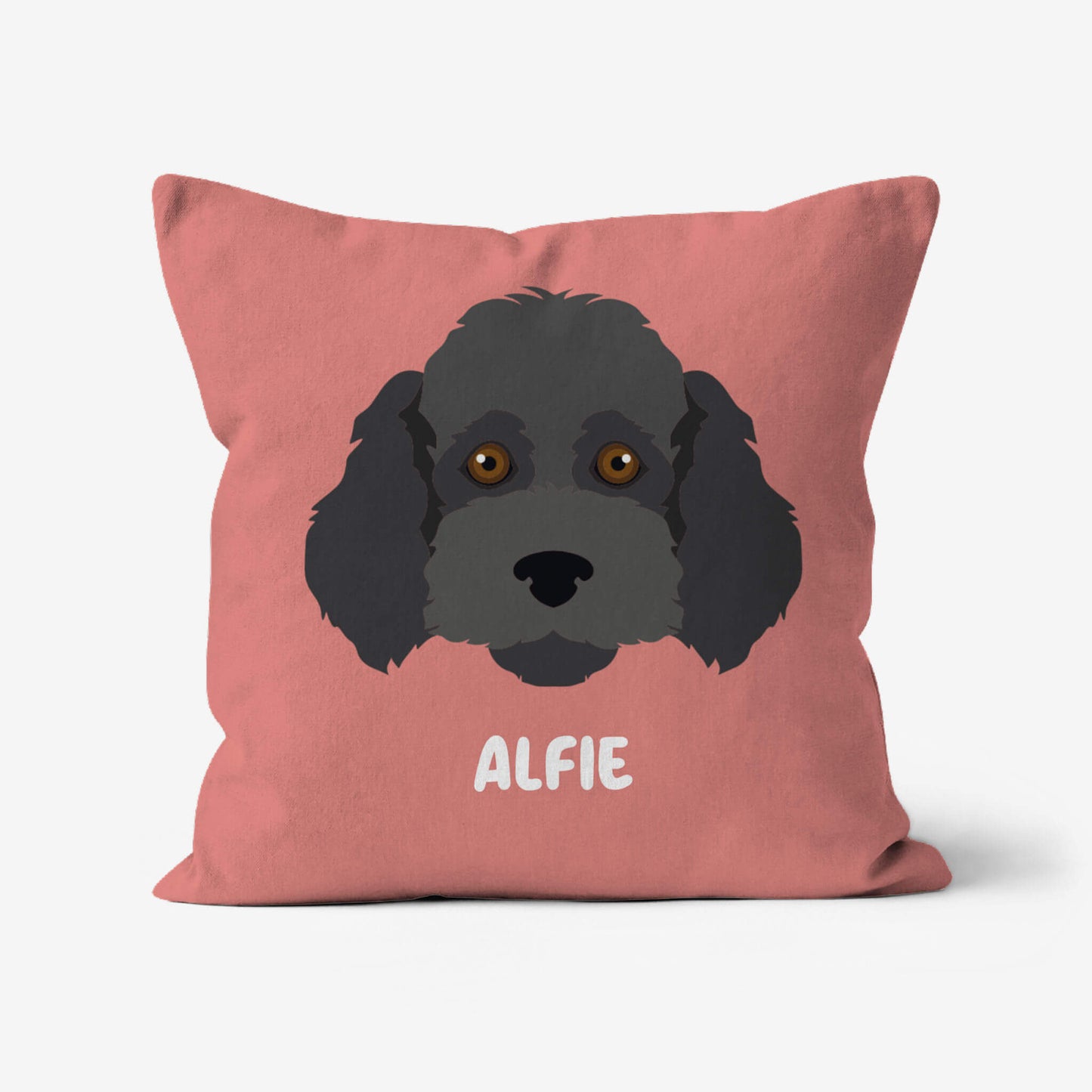 Personalised Cockapoo Faux Suede Cushion