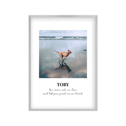 Personalised Dog Memorial Photo Print