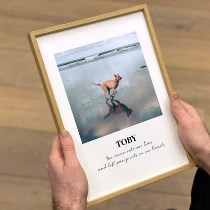Personalised Dog Memorial Photo Print